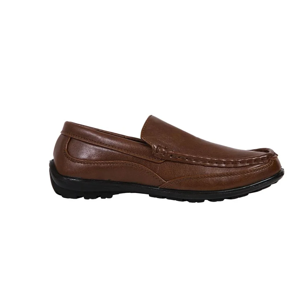 NiB Deer Stags' Big Boy's Slip On Booster Moccasins Brown Size 6 M $60 RY1391